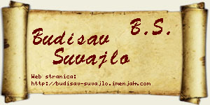 Budisav Šuvajlo vizit kartica